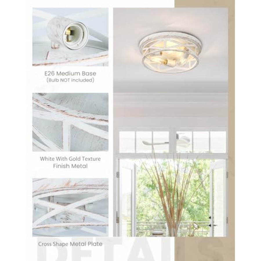 13 inch Flush Mount Ceiling Li - Farming A 评论和价格