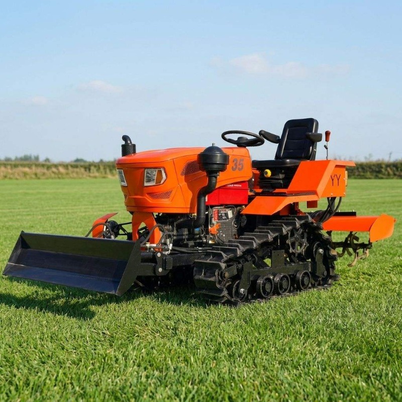 Crawler 4WD Rotary Tiller 35HP - Agriculture Farming Tractor 评论和价格