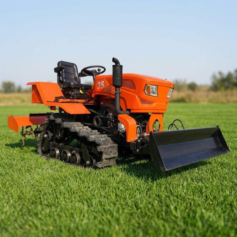 Crawler 4WD Rotary Tiller 35HP - Agriculture Farming Tractor 评论和价格