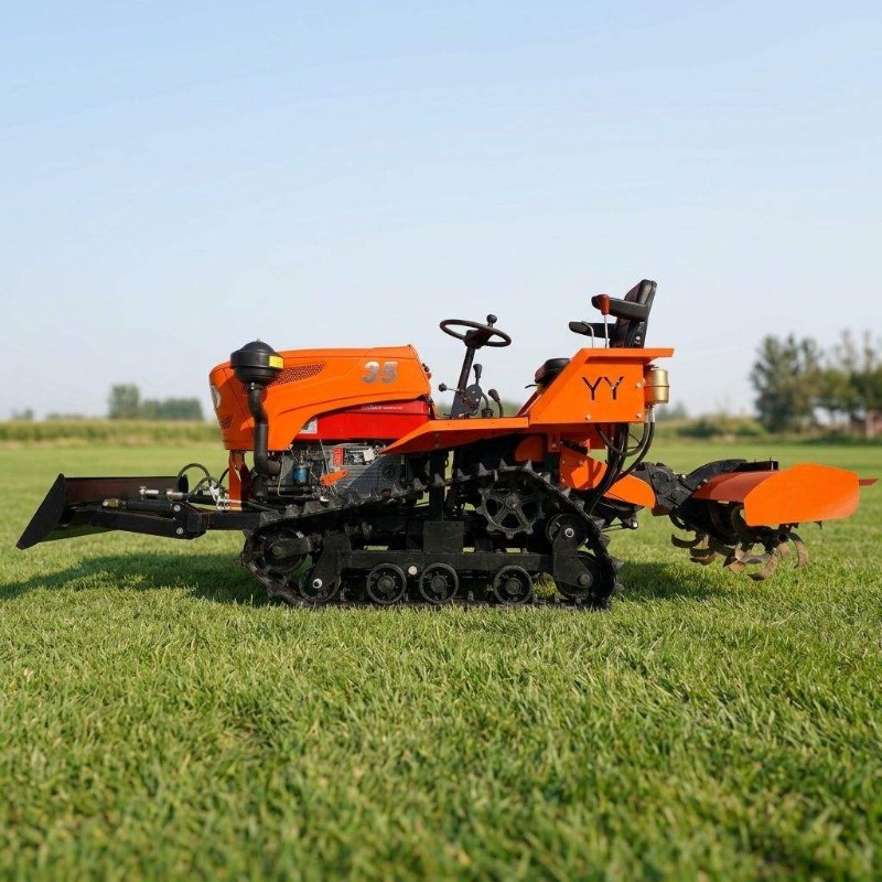 Crawler 4WD Rotary Tiller 35HP - Agriculture Farming Tractor 评论和价格